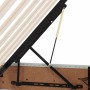 vidaXL Bett mit LED-Lichtleisten Hellgrau 200 x 200 cm Samt 3371639_16