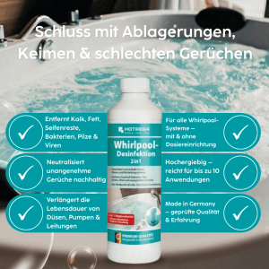 Hotrega Whirlpool Desinfektion 2in1 Konzentrat Sets 5