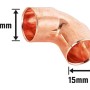 Kupfer Löt-Winkel, Ø 15 mm, 90 Grad Bogen für Kupferrohr, 10er Pack.
