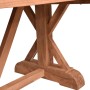 DELUKE Gartentisch NIELS Teak Braun 220,5x100x75cm Terrassentisch Wetterfest Outdoor Tisch_3