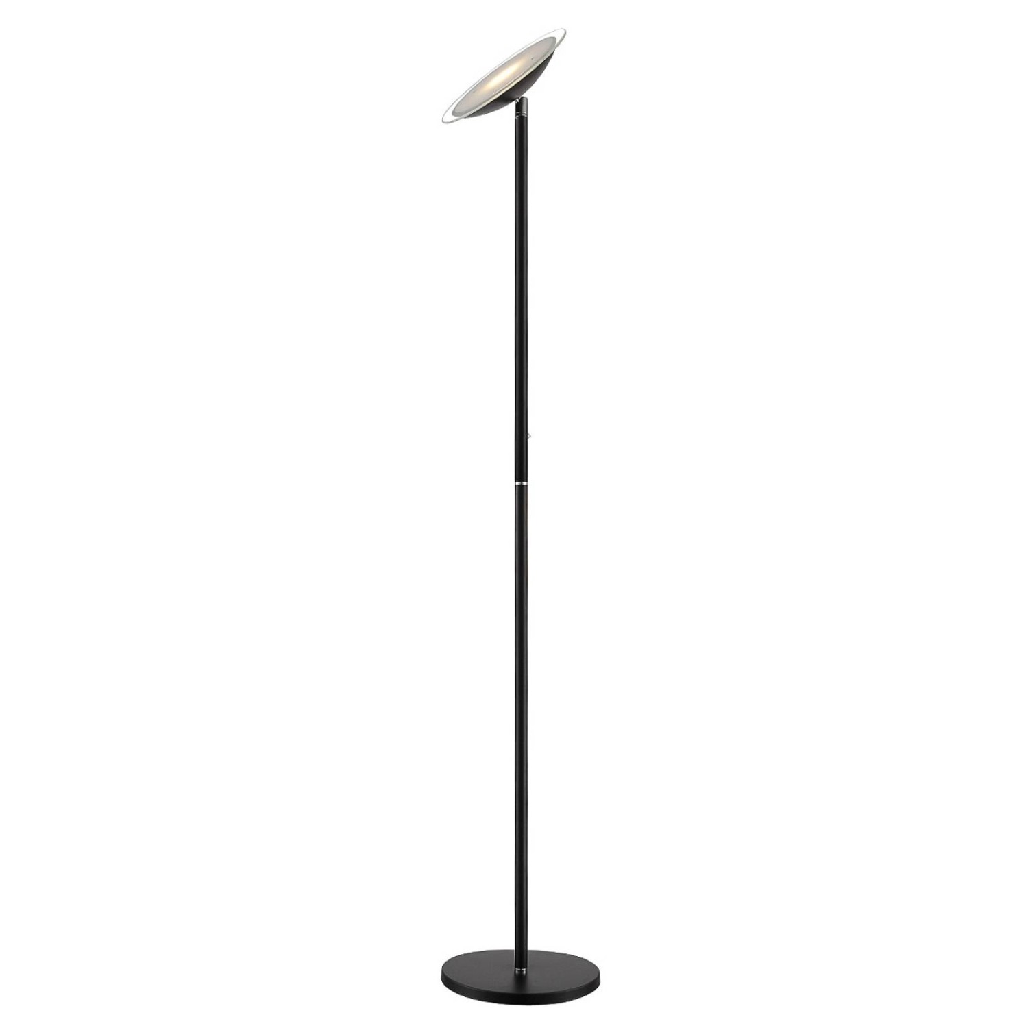 Thumbnail - Lindby LED Stehlampe Malea 9620041 Dimmbar Modern in Schwarz aus Metall 1-flammig Wohnzimmerleuchte