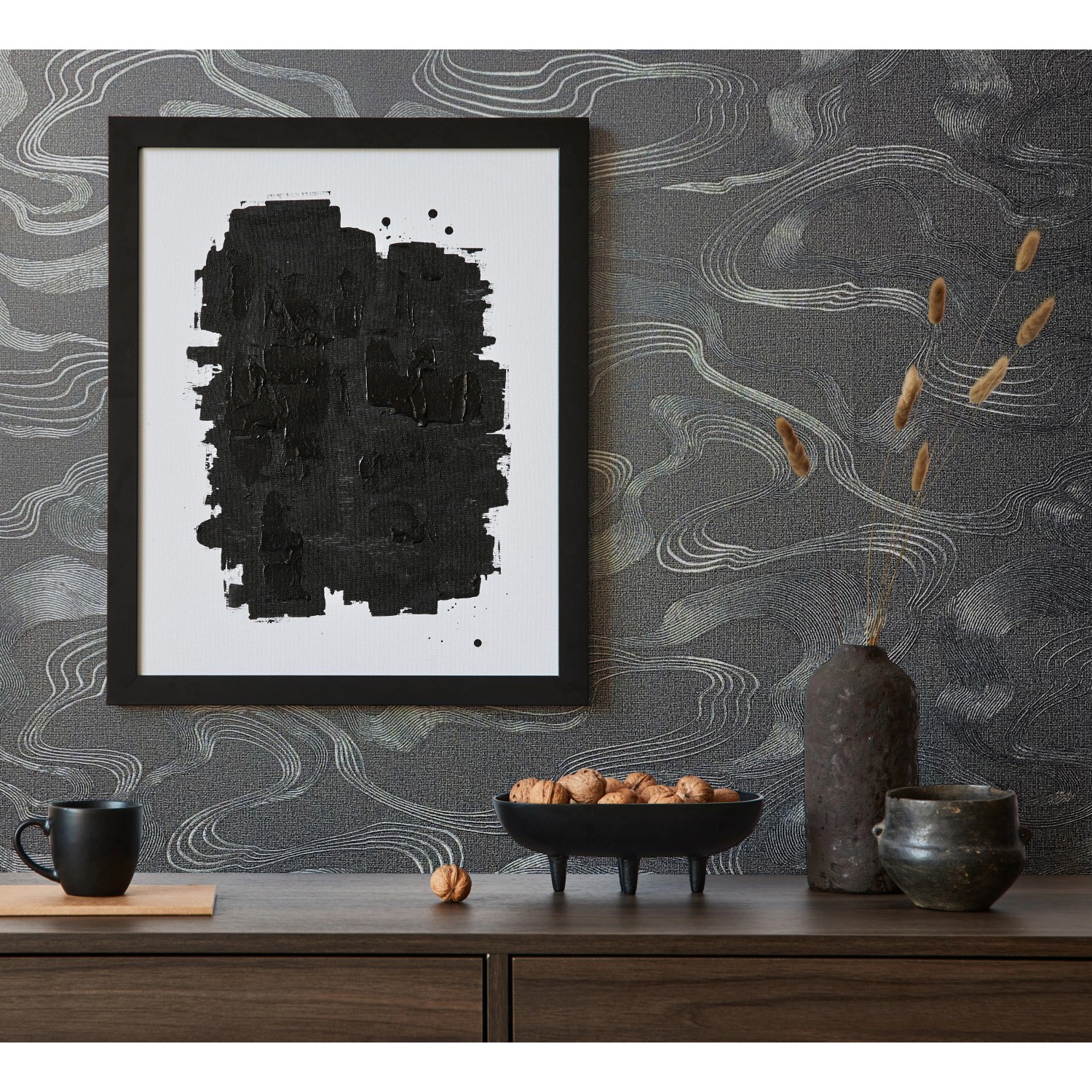 Marburg Vliestapete Kumano 6 Grafisch Modern Schwarz FSC® kaufen bei OBI