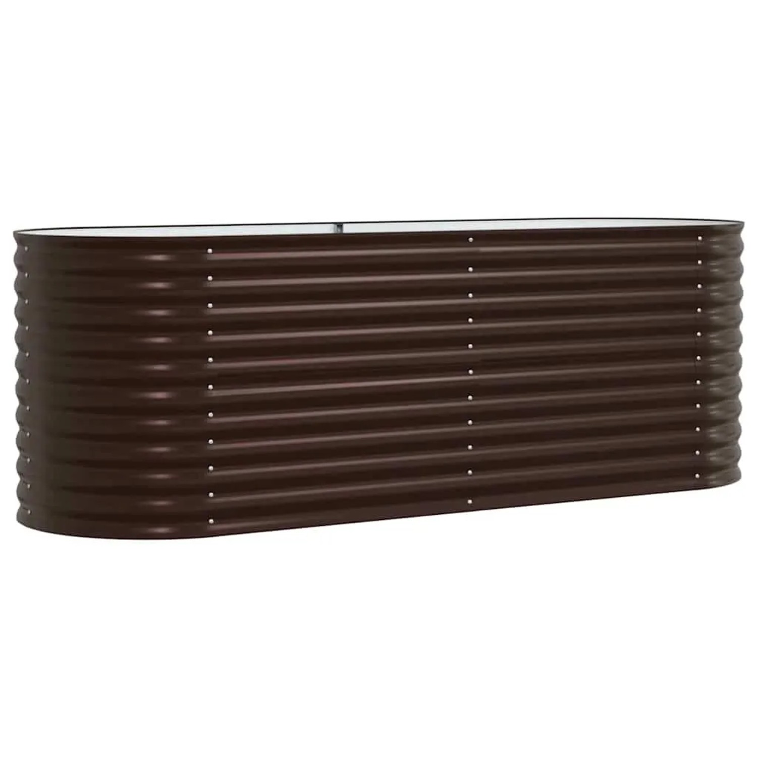 vidaXL Hochbeet Braun 240 x 80 x 81 cm Stahl 42008134