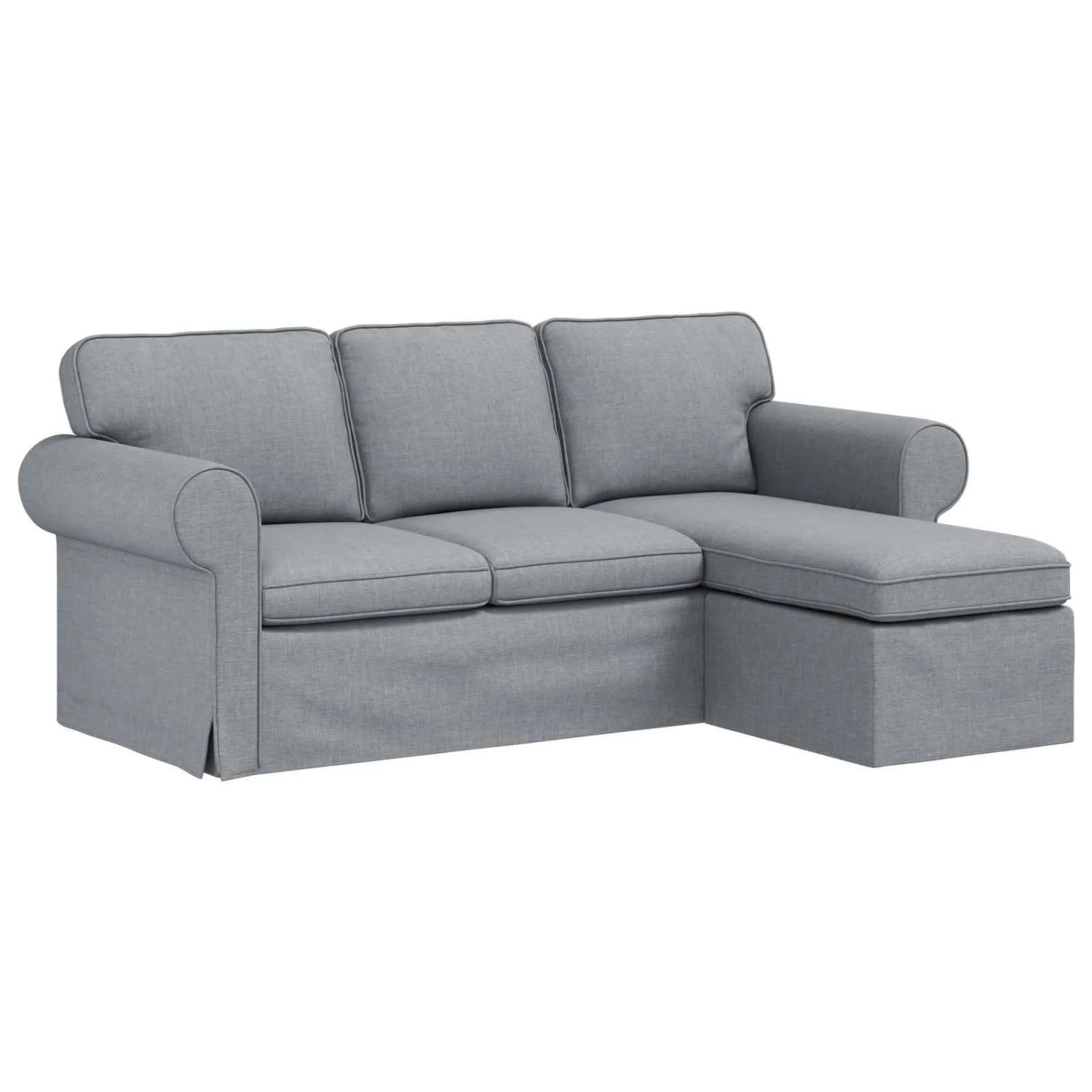 vidaXL Sofa Hellgrau 215 x 138 x 80 cm Stoff 42024327