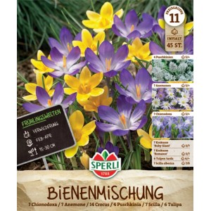 Sperli Blumenzwiebel Frühlingsgarten Bienenparadies mit Krokussen, Tulpen und Anemonen.