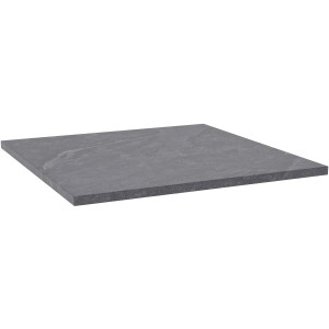 Terrassenplatte Feinsteinzeug Ardesia Schwarz, 60x60x2 cm. Quadratische, dunkle Gartenplatte.