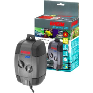 Eheim Air Pump 200: Leise Aquarien-Belüftung mit regulierbarer Luftmenge.