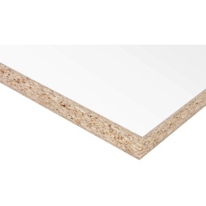Dekorspanplatte, 280x207x1,9 cm, Weiß-Matt, für Möbel- und Innenausbau.