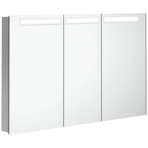 Villeroy & Boch Einbau-Spiegelschrank My View-In, 120 cm breit, mit 3 Spiegeltüren und LED-Beleuchtung.