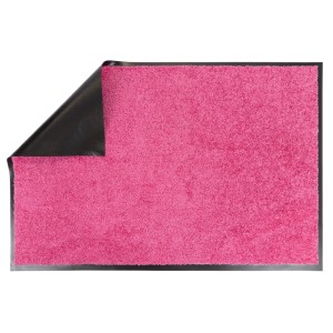 Primaflor Schmutzfangmatte Clean Pink, 40x60cm, mit rutschfestem Vinylrücken und umlaufendem Gummirand.