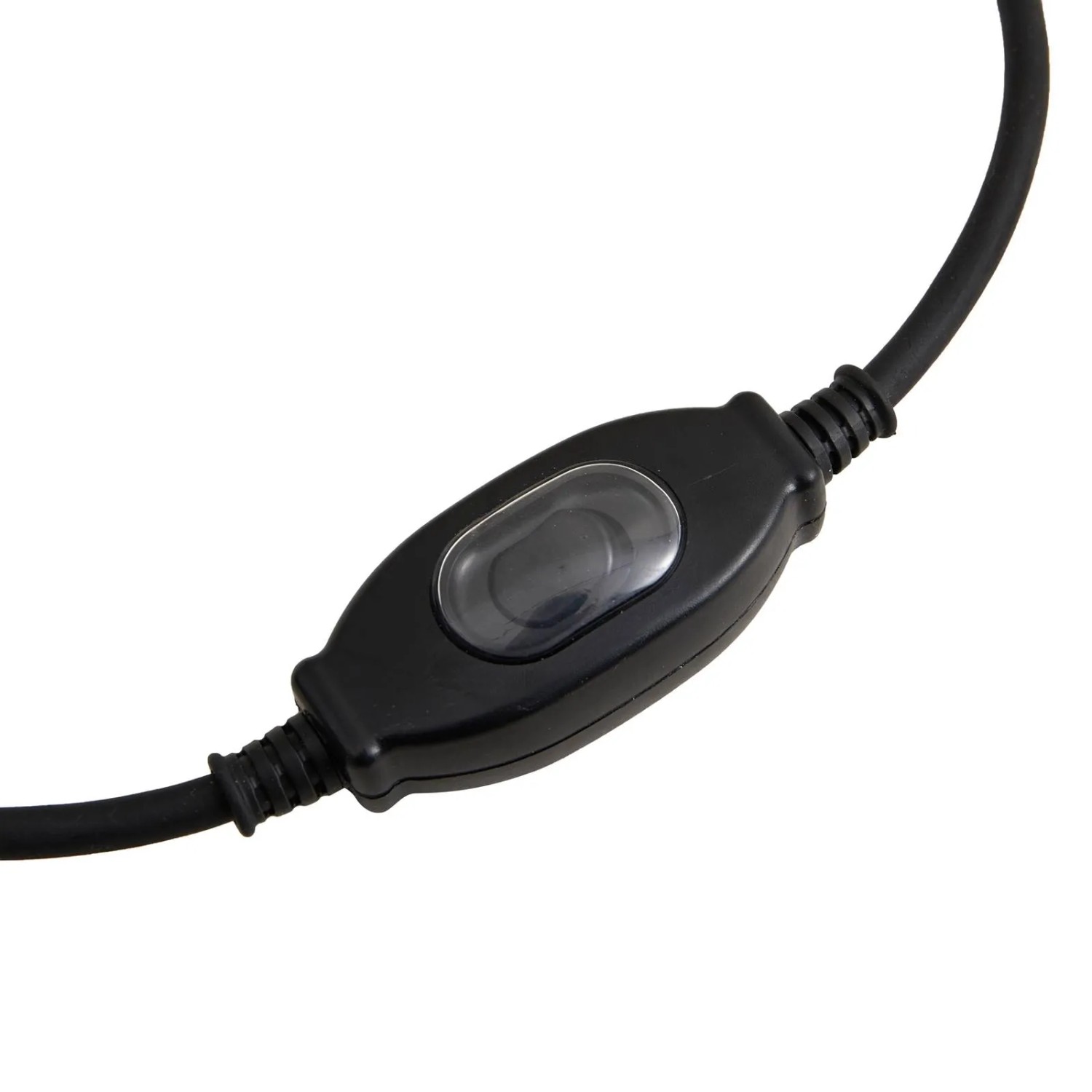 Detailaufnahme des Schalters der schwarzen Lucande LED Heribio Außenleuchte.