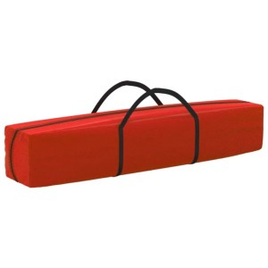 Verpacktes, rotes Falt-Partyzelt (3x3 m) von vidaXL in Tragetasche.