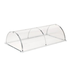 Transparente Wilk Hochbeet Abdeckung Premium 100x59x28 cm für Kräuterbeete.