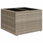 Hellgraues vidaXL Gartenmöbel-Set aus Poly Rattan, 9-teilig. Modulares Sofa mit Stauraum.