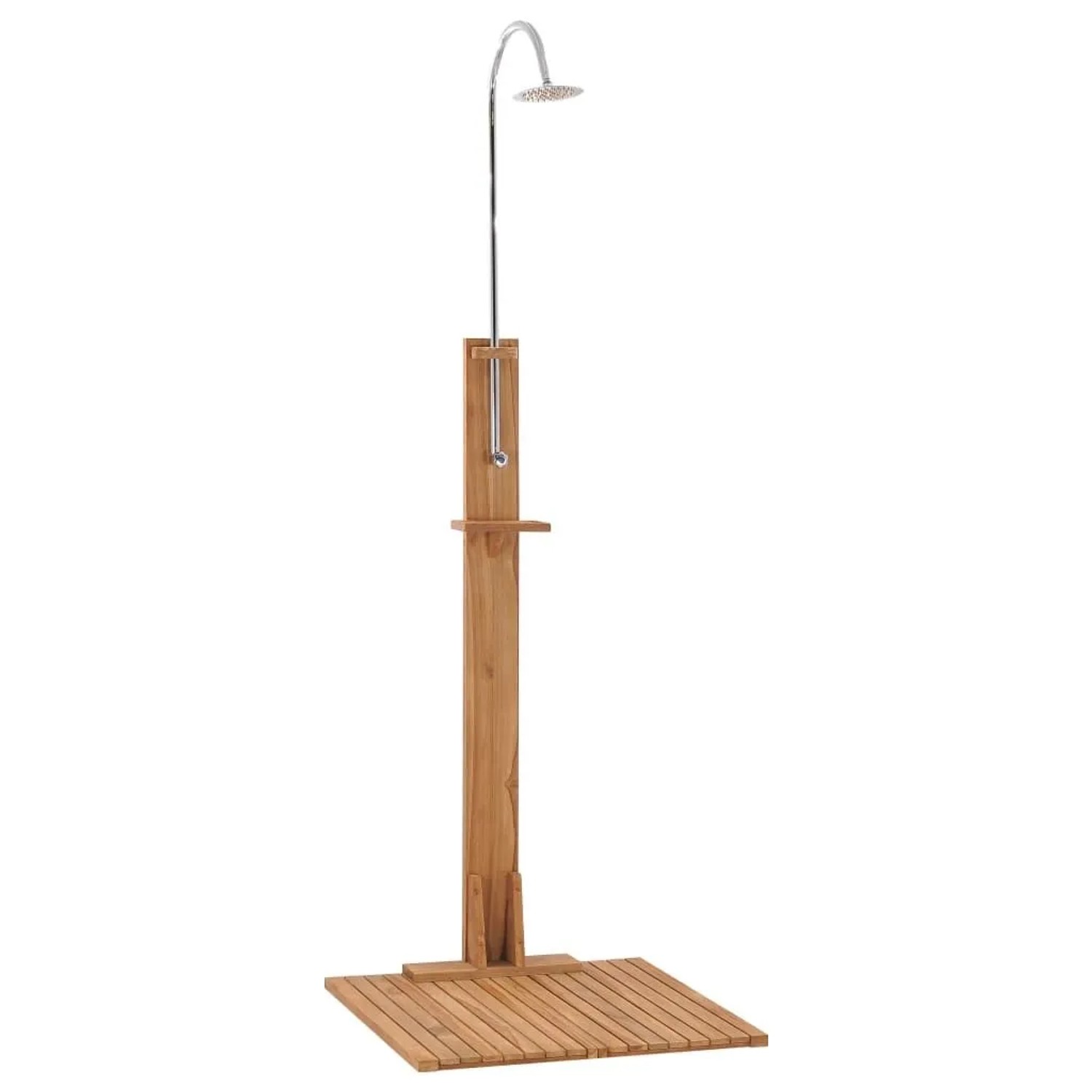 vidaXL Gartendusche 75x75x210 cm Massivholz Teak 312276_2