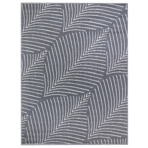 Primaflor In- & Outdoor Teppich Reverso Leaves Grau 200x280cm