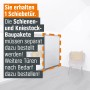 Kniestock Schiebetür-Baupaket Profil Silber Dekor. Flexibel anpassbare Schiebetür für Dachschrägen.