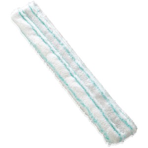Leifheit Ersatzpad Window & Frame Cleaner L, weiß mit blauen Streifen, für Reinigungsgeräte.