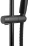 Wenko Brauseset Young Schwarz: Handbrause mit Duschstange und Schlauch in Schwarz.