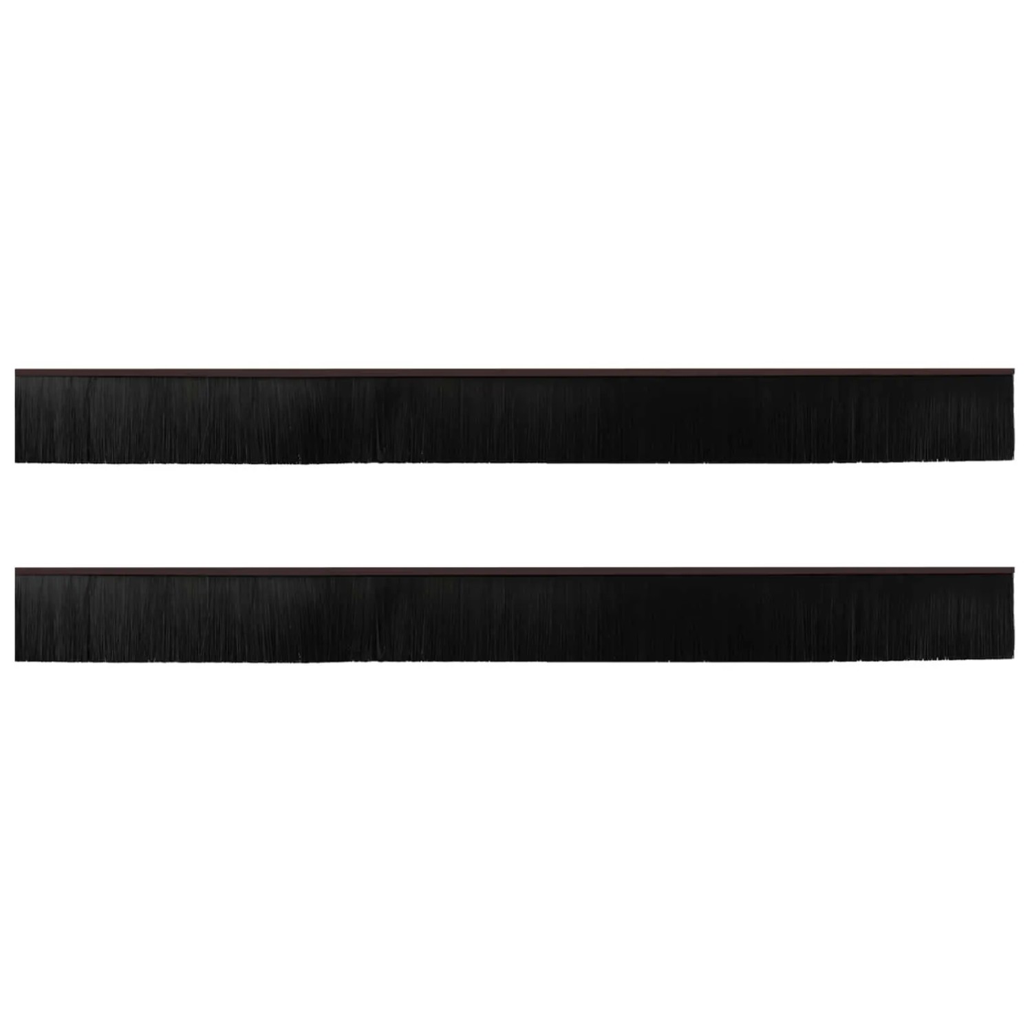 vidaXL Selbstklebende Türbürstendichtungen 2 Stk Braun 100 cm 42019428