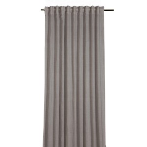 Silbergrauer Sehlbach Fertigschal Struktur mit Baumwolle, 135x245 cm, blickdicht.