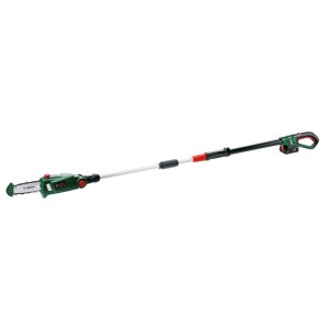 Bosch Akku Teleskop-Kettensäge UniversalChainPole 18, grün-schwarz, mit ausziehbarem Stiel für Baumpflege.