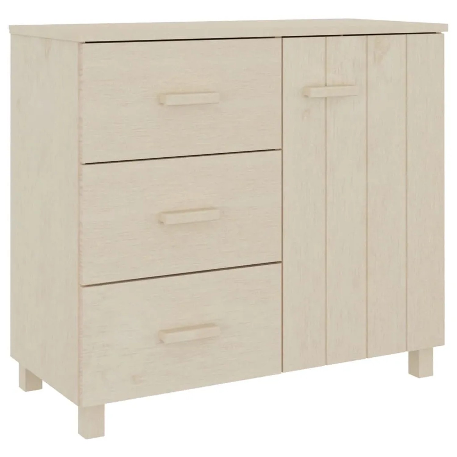 vidaXL Sideboard HAMAR Honigbraun 90x40x80 cm Massivholz Kiefer 340428