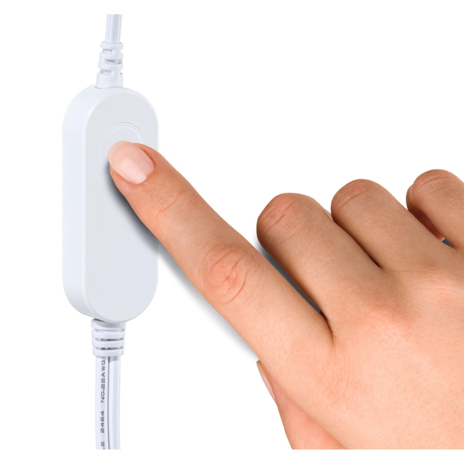 Hand bedient Schalter des Paulmann SimpLED RGBW LED-Streifen Smart Home Zigbee 5m.