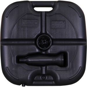 Anthrazitfarbener Schneider PE-Schirmständer, ca. 20 Liter, aus Polyethylen.