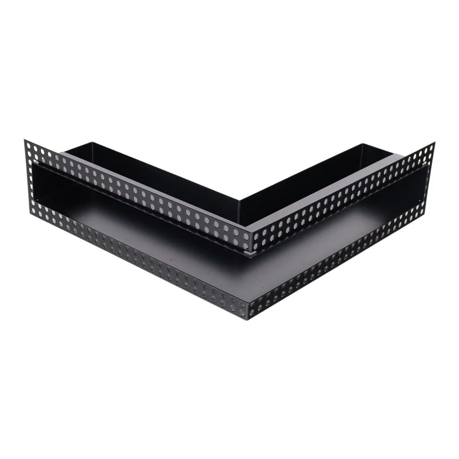 Subtiel Luftleiste Open Air DOT Ecke 40 cm Schwarz