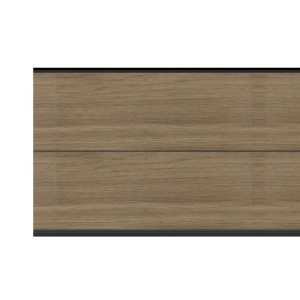 Terrassen-Aluminiumdiele Pro 21,2 cm x 1,8 cm x 370 cm Hellbraun