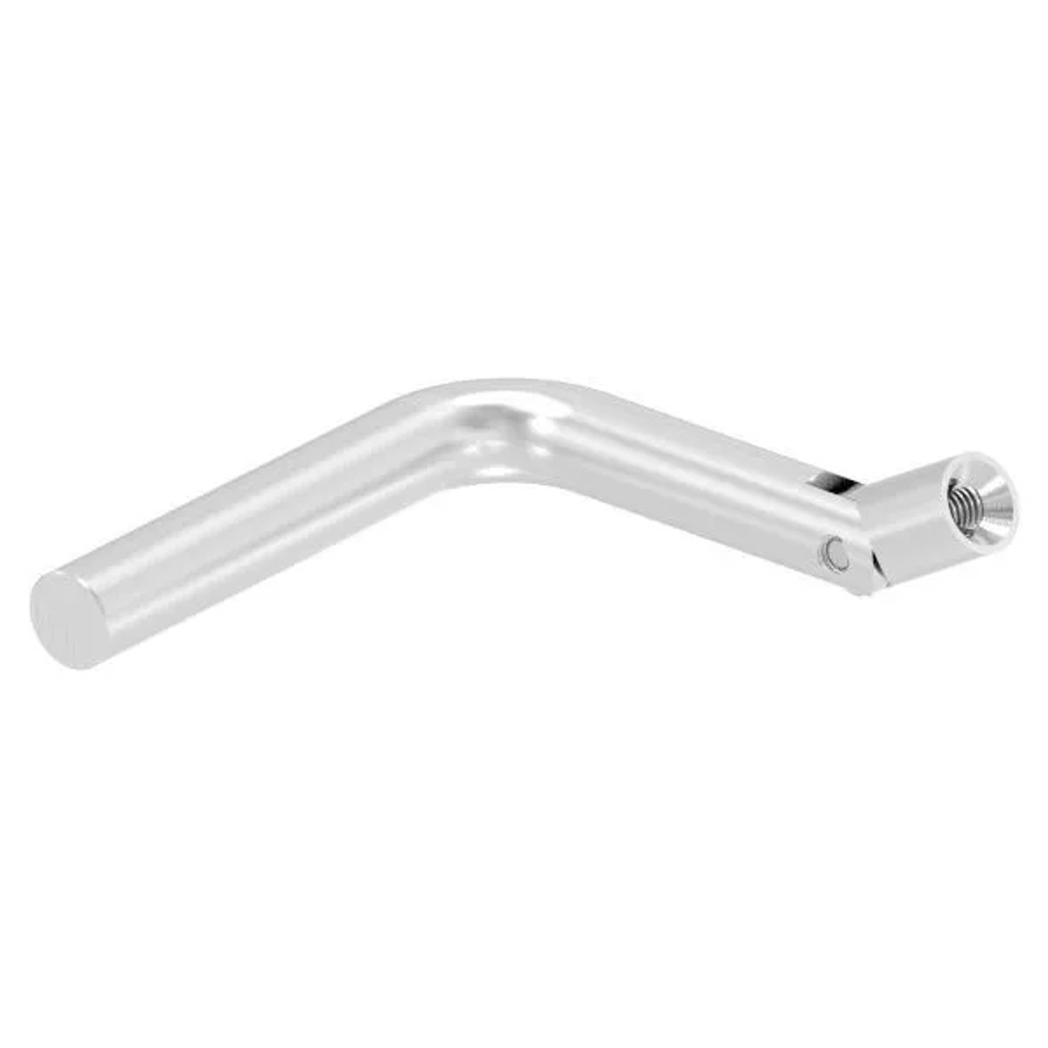 FeNau Bügel Edelstahl V2A Ø 12 mm 75x75 mm M6x10 mm Mit Gelenk 90 Grad Gebogen Korn 240
