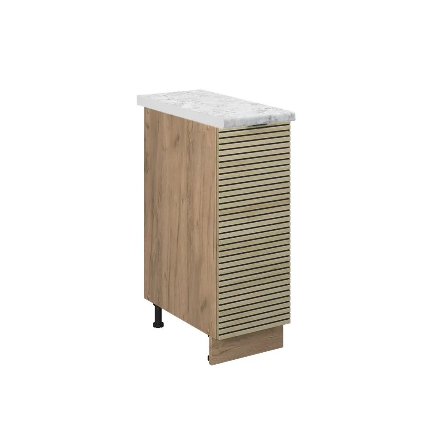 Vicco Apothekerschrank Fame-Line Eiche Paneel 30 x 82 AP Marmor Art Nr 51399