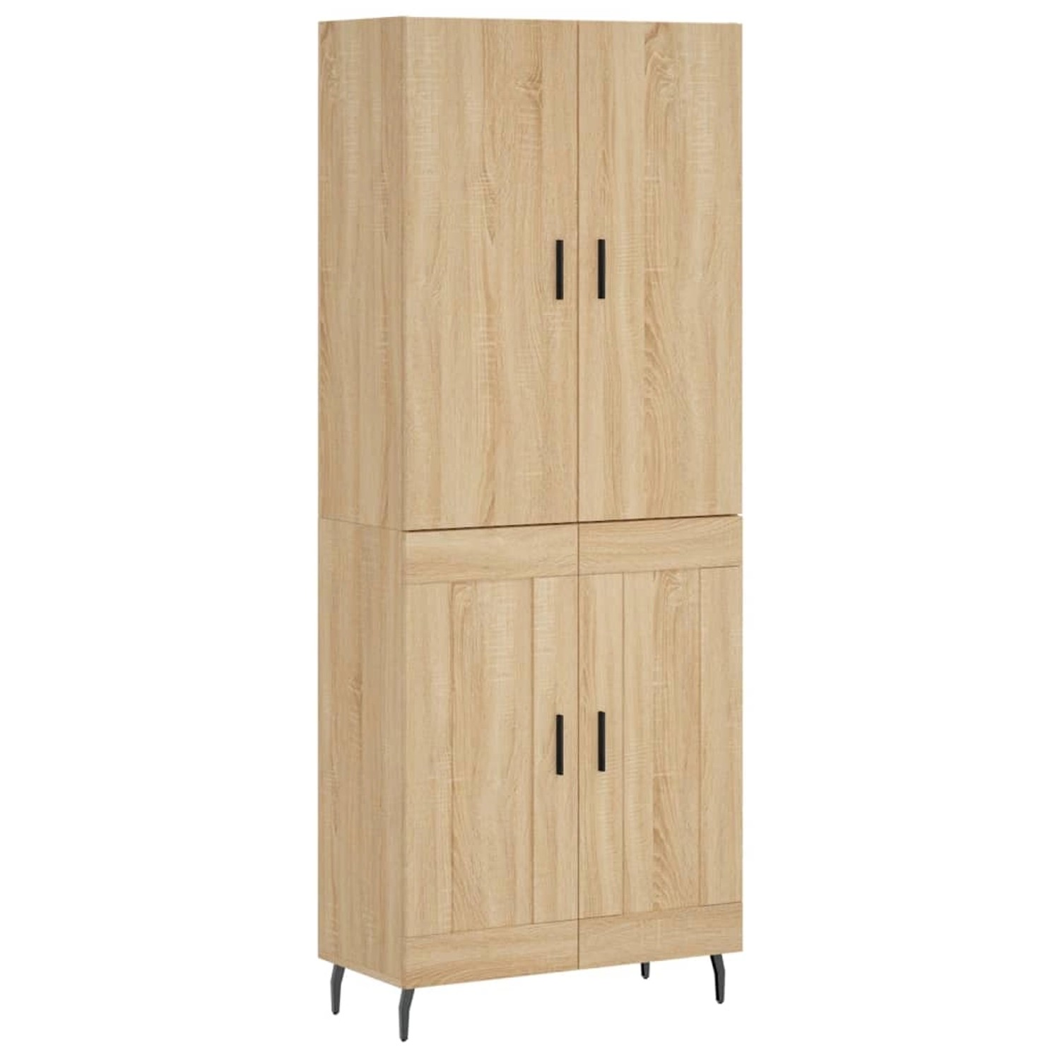 vidaXL Highboard Sonoma-Eiche 69,5x34x180 cm Holzwerkstoff 3195806