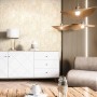 Newroom Vliestapete Milas Creme Beton Modern an Wand. Helle, strukturierte Betonoptik für Wohnräume.