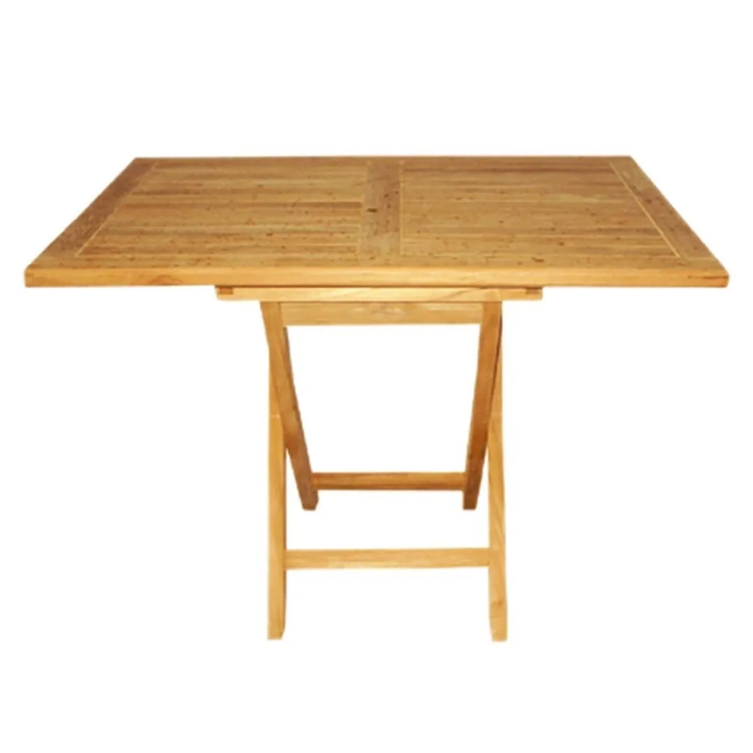 Lex Premium Teak Klapptisch Rechteckig Gartentisch Gartenmöbel Teaktisch 70 x 110 cm