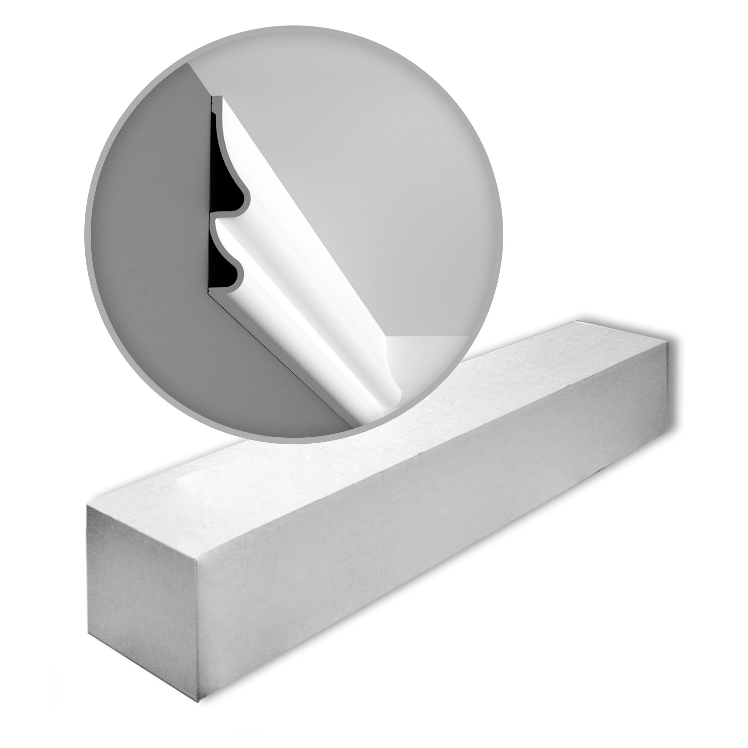 ORAC DECOR P3071 LUXXUS Zierleisten 1 Karton Set 4 Stuckleisten 8 m Weiß günstig online kaufen