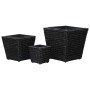Furnicato Hochbeet Set Wasserhyazinthe Stahlrahmen Schwarz 40x40x40 Cm 30x30x30 Cm 20x20x20 Cm_4