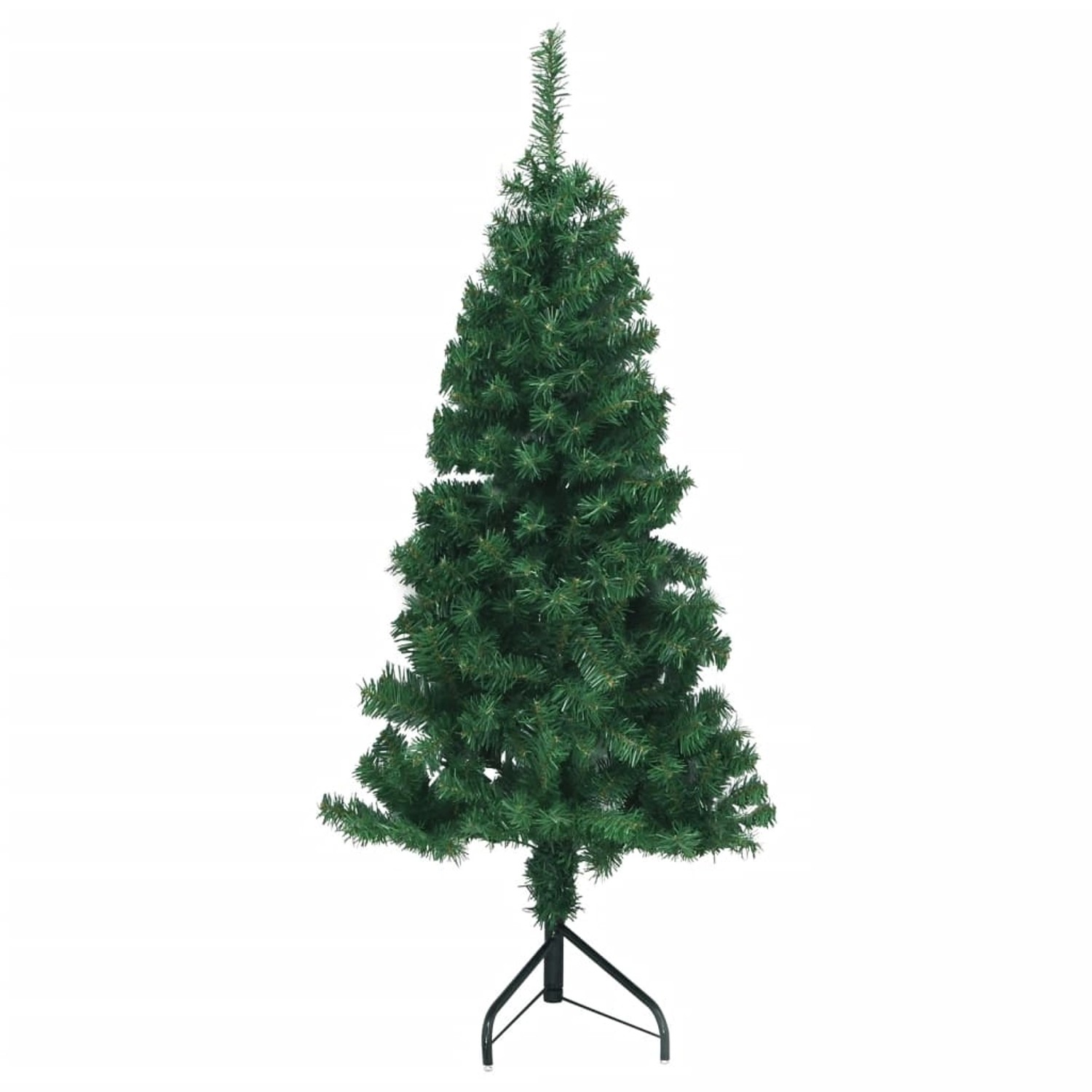 vidaXL Künstlicher Eck-Weihnachtsbaum Grün 150 cm PVC