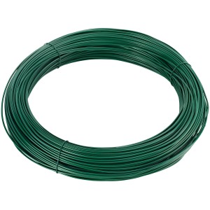 Grüner Bindedraht PVC, 2 mm stark, 50 m Rolle für Draht & Zaun.