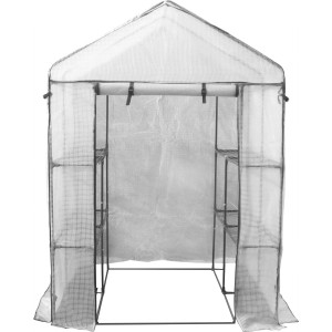 Foliengewächshaus mit Regalen, 200x140x140 cm, für Gemüse-, Obstanbau und Zierpflanzen.