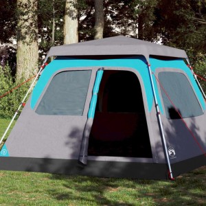 vidaXL Kuppel-Campingzelt 4 Personen Blau Quick Release 4004231