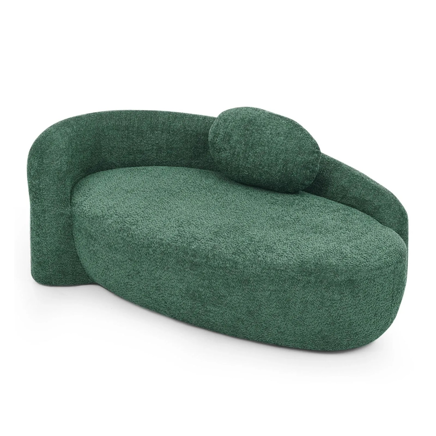PXloue Stoffsofa Sofa Grün Teddyfell Relaxsessel Bodensessel aus Schaumstoff für Wohnzimmer Schlafzimmer