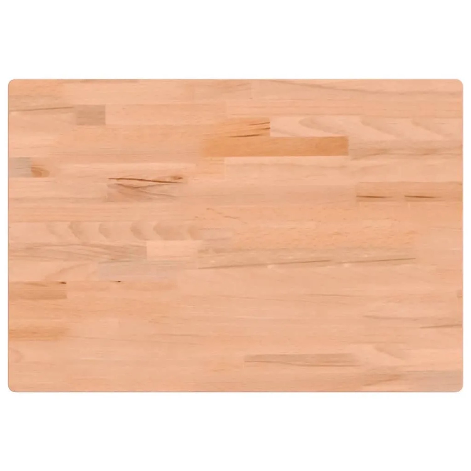 vidaXL Schreibtischplatte 80x55x2,5 cm Massivholz Buche 356093