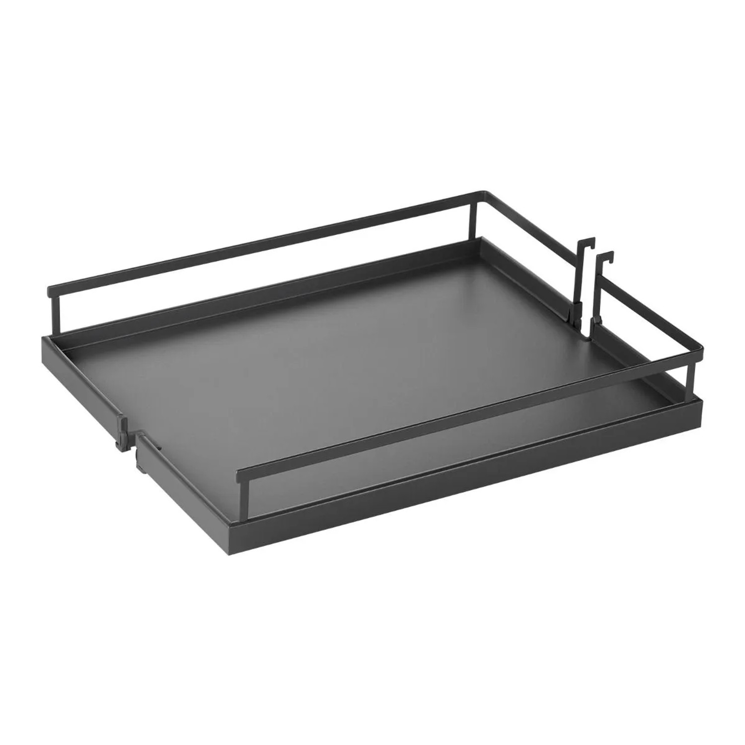 Kesseböhmer DISPENSA-X Anthrazit für Korpusbreite 400 mm Korpushöhe 1900 Bis 2300 mm Apothekerauszug 100 kg Tragkraft mit ARENA Style Tablaren