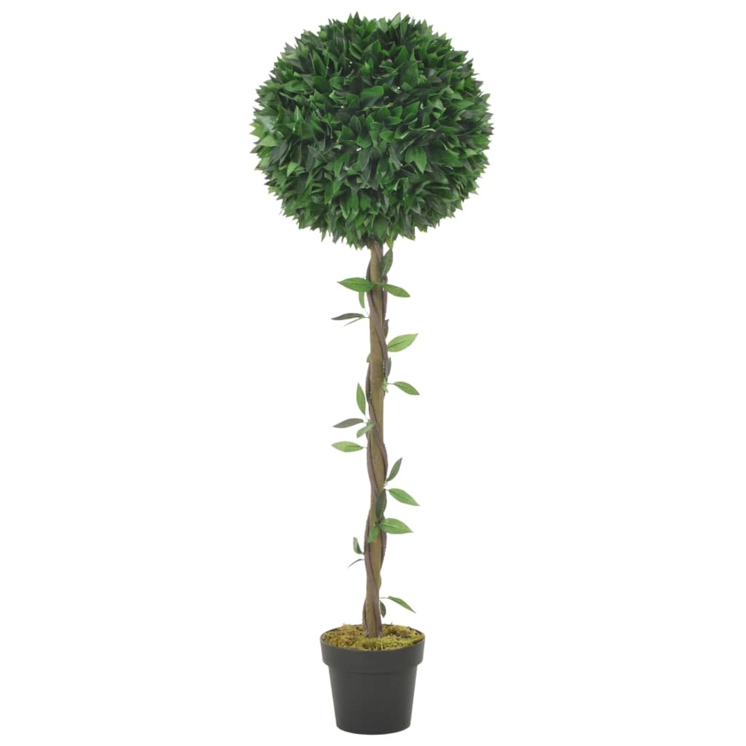 vidaXL Künstliche Pflanze Lorbeerbaum mit Topf Grün 130 cm