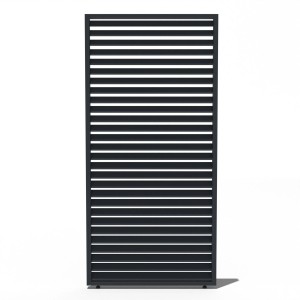 Horizontale Lamellenwand in Anthrazit für Weide Pergola, Aluminium, 93cm.