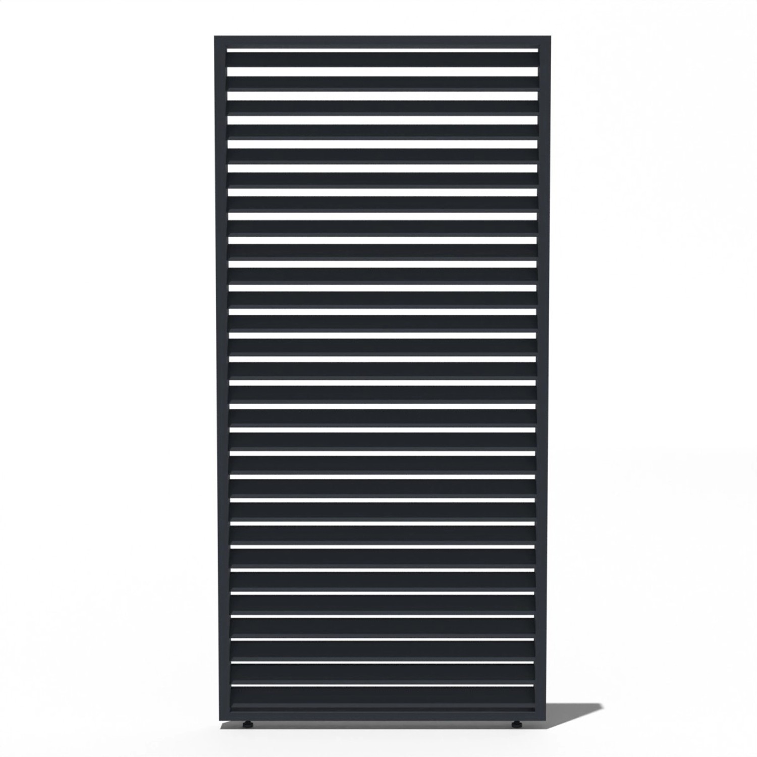 Horizontale Lamellenwand in Anthrazit für Weide Pergola, Aluminium, 93cm.