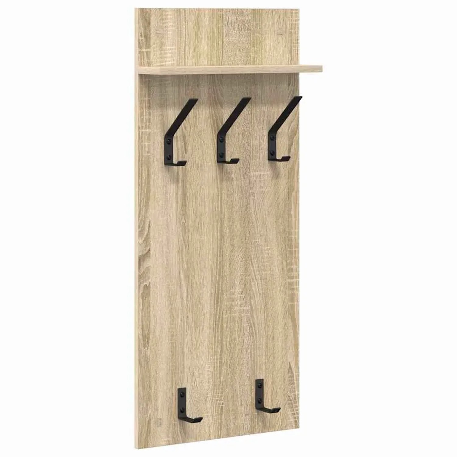vidaXL Wandmontierter Nachttisch Sonoma-Eiche 40 x 10 x 90 cm 874453