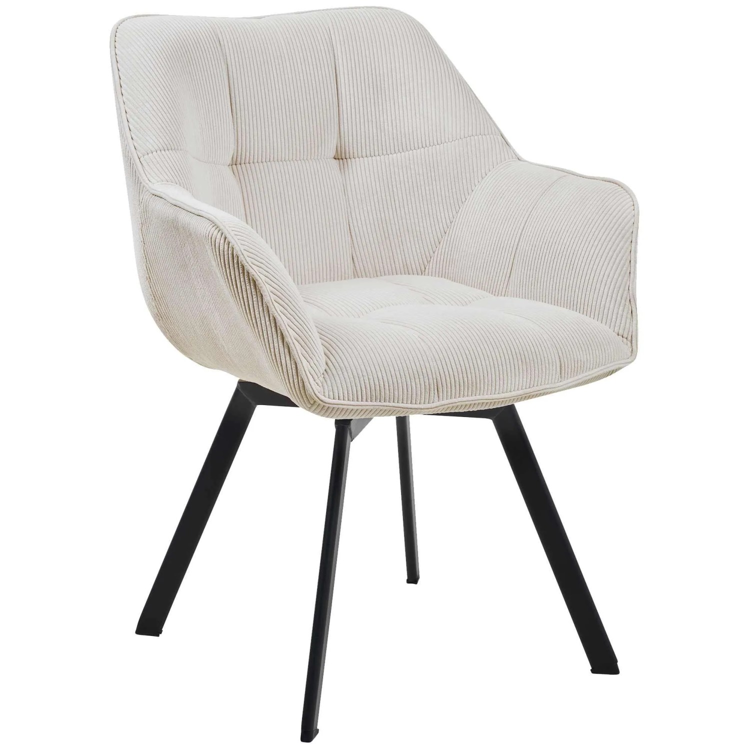 CLP Esszimmerstuhl Jordi Cord Creme